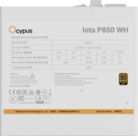 Ocypus Iota P850 850W 80+ Gold Moduláris Tápegység - Fehér