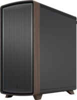 Fractal Design Summit Black Solid Midi Torony Számítógépház + 3db 140mm ventilátor - Fekete/Fa