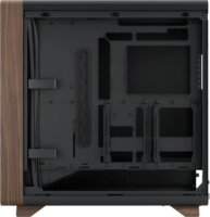 Fractal Design Summit Black Solid Midi Torony Számítógépház + 3db 140mm ventilátor - Fekete/Fa