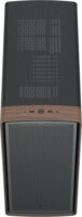 Fractal Design Summit Black Solid Midi Torony Számítógépház + 3db 140mm ventilátor - Fekete/Fa