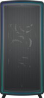 Fractal Design Summit Ambience Blackout TG Light Tint Midi Torony Számítógépház + 3db 140mm ventilátor - Fekete