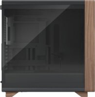 Fractal Design Summit Black TG Light Tint Midi Torony Számítógépház + 3db 140mm ventilátor - Fekete/Fa