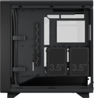 Fractal Design Summit Blackout TG Light Tint Midi Torony Számítógépház + 3db 140mm ventilátor - Fekete