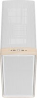 Fractal Design Summit Chalk White TG Clear Tint Midi Torony Számítógépház + 3db 140mm ventilátor - Fehér/Fa