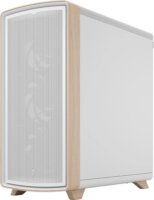 Fractal Design Summit Chalk White TG Clear Tint Midi Torony Számítógépház + 3db 140mm ventilátor - Fehér/Fa
