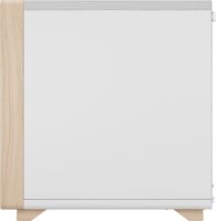 Fractal Design Summit Chalk White TG Clear Tint Midi Torony Számítógépház + 3db 140mm ventilátor - Fehér/Fa