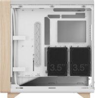 Fractal Design Summit Chalk White Solid Midi Torony Számítógépház + 3db 140mm ventilátor - Fehér/Fa