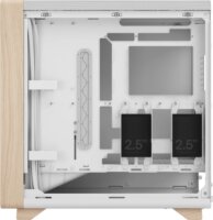 Fractal Design Summit Chalk White Solid Midi Torony Számítógépház + 3db 140mm ventilátor - Fehér/Fa