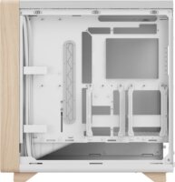 Fractal Design Summit Chalk White Solid Midi Torony Számítógépház + 3db 140mm ventilátor - Fehér/Fa