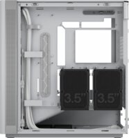 Fractal Design Define One Light TG Clear Tint Midi Torony Számítógépház + 3db 140mm ventilátor - Fehér