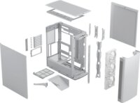 Fractal Design Define One Light Solid Midi Torony Számítógépház + 3db 140mm ventilátor - Fehér