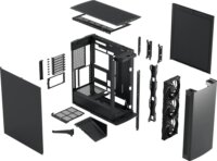Fractal Design Define One Dark Solid Midi Torony Számítógépház + 3db 140mm ventilátor - Fekete