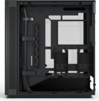 Fractal Design Define One Dark TG Light Tint Midi Torony Számítógépház + 3db 140mm ventilátor - Fekete