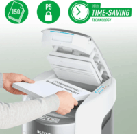 Leitz IQ Optimax AutoFeed Home Office Iratmegsemmisítő 6 lap 15L - Fehér