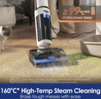 Tineco FLOOR ONE S6 Stretch Steam Plus Vezetékes Száraz / Nedves porszívó 1440W - Fehér