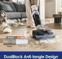 Tineco FLOOR ONE S6 Stretch Steam Plus Vezetékes Száraz / Nedves porszívó 1440W - Fehér