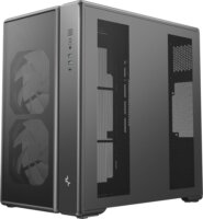DeepCool CG590 MESH 2F Midi Torony Számítógépház + 2db 160mm ventilátor - Fekete