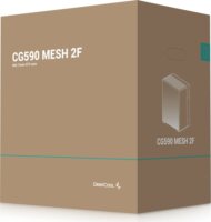 DeepCool CG590 MESH 2F Midi Torony Számítógépház + 2db 160mm ventilátor - Fekete