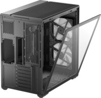 DeepCool CG590 MESH 2F Midi Torony Számítógépház + 2db 160mm ventilátor - Fekete