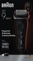 Braun Sport 9110s Series 9 Akkus Nedves-Száraz Borotva - Fekete