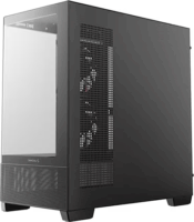 DeepCool CG380U 3F Midi Torony Számítógépház + 3db 120mm ventilátor - Fekete