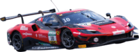 Carrera Digital 132 Ferrari 296 GT3 Emil Frey Racing No.10 DTM Versenyautó 1:32 - Piros