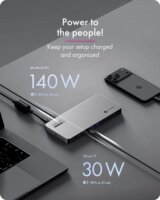 ICY BOX Diamond Dock 7402 12-in-1 Univerzális USB-C Laptop Dokkoló Állomás