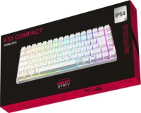 Cherry XTRFY K33 Compact Tri-Mode Wireless Mechanikus Gaming Billentyűzet DE - Fehér