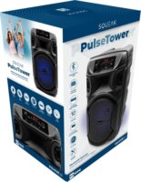 Squeak SQ1006 PulseTower RGB Bluetooth Party Karaoke Hangszóró 35W - Fekete