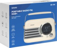 SAVIO RS-04 Hordozható FM / DAB+ Táskarádió - Ezüst