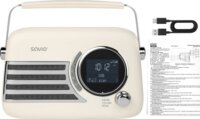 SAVIO RS-04 Hordozható FM / DAB+ Táskarádió - Ezüst