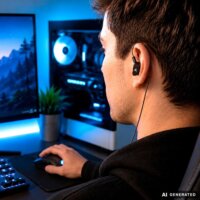 Sharkoon Stealthbite IEM Vezetékes Gamer Fülhallgató Headset - Fekete