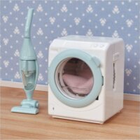 Epoch Sylvanian Families Mosógép És Porszívó Készlet Babaházhoz