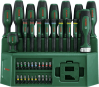 Bosch 1600A02Z9L Csavarhúzókészlet bitfejekkel Asztali tárolóban (39 db / csomag)