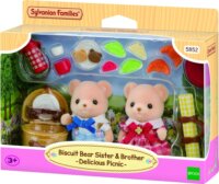 Epoch Sylvanian Families Biscuit Medve Testvérek Piknik Figura 6cm
