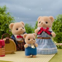 Epoch Sylvanian Families Biscuit Medve Család Figura 8cm