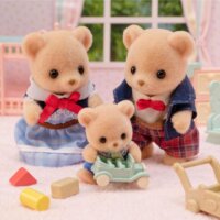 Epoch Sylvanian Families Biscuit Medve Család Figura 8cm