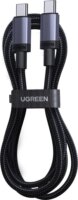 Ugreen L528 USB-C apa - USB-C apa Adat és töltőkábel 240W 3m - Fekete/Szürke