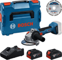 Bosch 0615A500E7 Akkus Sarokcsiszoló Flex Ø125mm + 2x18V Akku + Koffer + Vágókorong