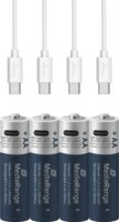 MediaRange MRBAT161 Újratölthető Lítium Mignon Elem AA USB-C 1400mAh 1.5V (4db / csomag)