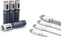 MediaRange MRBAT160 Újratölthető Lítium Mignon Elem AAA USB-C 500mAh 1.5V (4db / csomag)