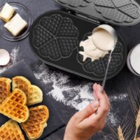 Black+Decker BXFC3200E Szív alakú Gofrisütő 1400W - Sötétszürke