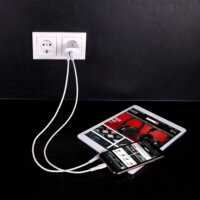 Lindy 73413 USB-A / USB-C Hálózati Töltő Adapter 20W - Fehér