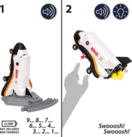 Brio World Űrhajó Fénnyel És Hanggal 29cm - Fehér