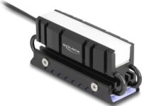 Delock 18460 RGB M.2 SSD Hűtőborda - Fekete