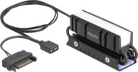 Delock 18460 RGB M.2 SSD Hűtőborda - Fekete