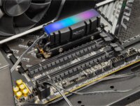 Delock 18460 RGB M.2 SSD Hűtőborda - Fekete