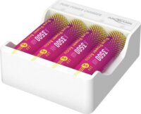 Ansmann 1001-0183 4x AA NiMH Akkumulátor töltő + 4db elem (3500mAh)