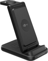 Goobay 77671 3in1 Qi Wireless Töltő 15W - Fekete