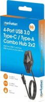 Manhattan 181150 4-port USB-C HUB (2x USB-A + 2x USB-C)